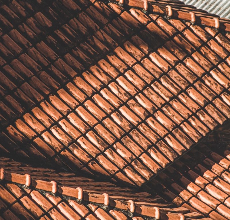 brown wooden roof during daytime